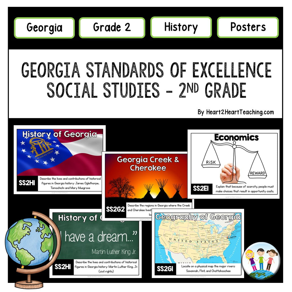 Georgia Standards of Excellence 2nd Grade Social Studies Posters