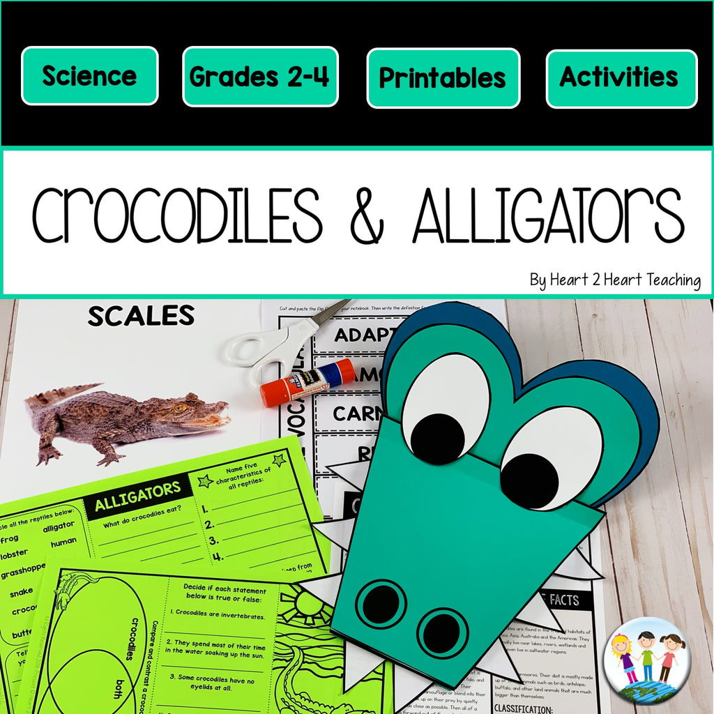 Crocodiles and Alligators Craft and Activity Pack