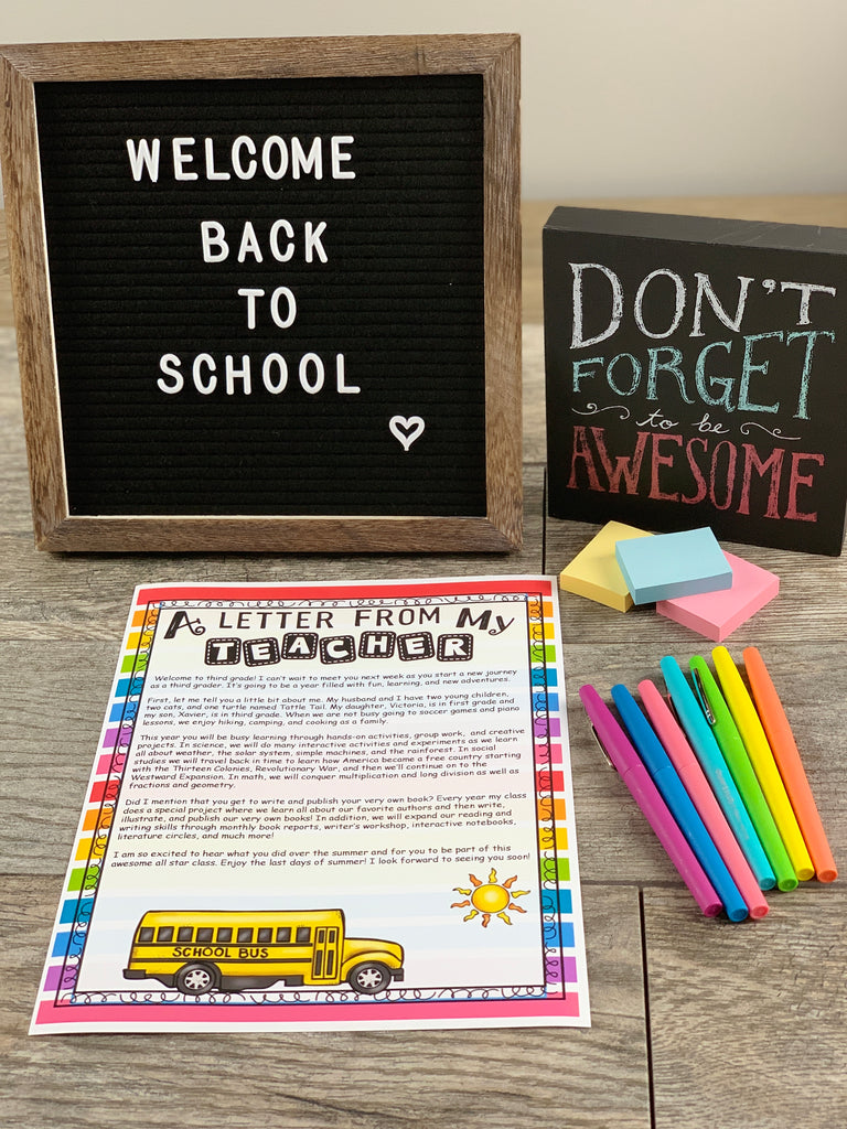 How to Write the Perfect Welcome Back-to-School Letter
