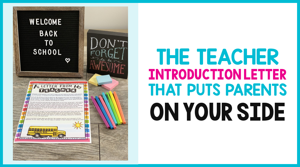 The Teacher Introduction Letter That Puts Parents on Your Side