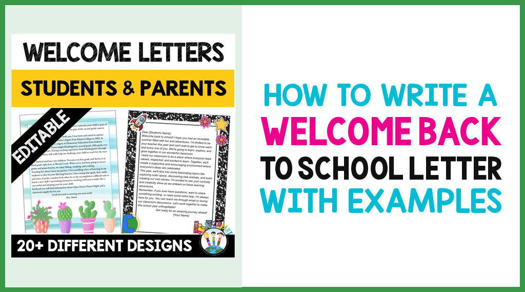 How to Write a Welcome Back to School Letter (With Examples)