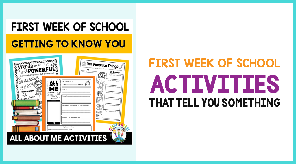 First Week of School Activities That Tell You Something About Your Students