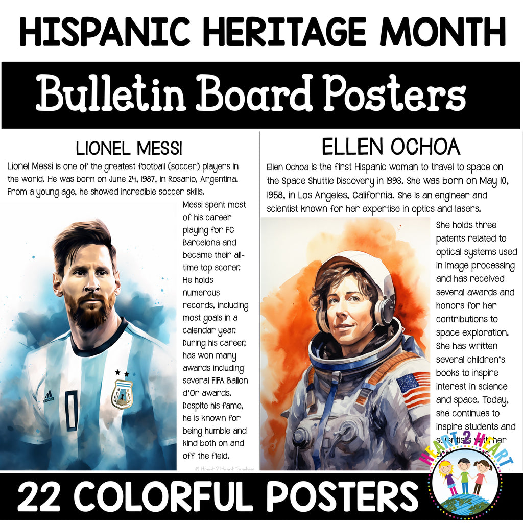 Hispanic Heritage Month Bulletin Board Posters