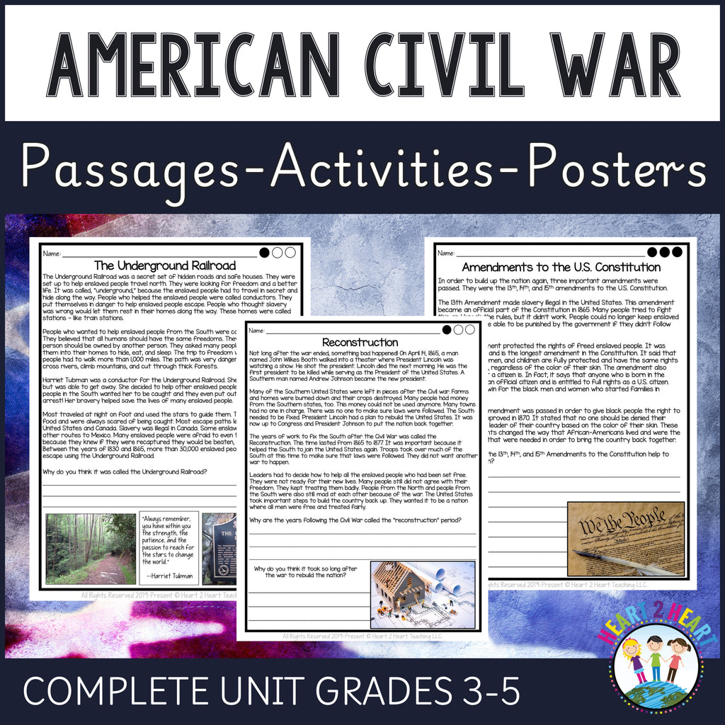 American Civil War Complete Unit with Abraham Lincoln, Harriet