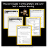 Four bat opinion writing prompts and a Batty for Bats unit test with multiple choice and vocabulary matching