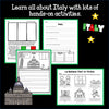 Color the flag of Italy, an Italy facts page and a La Befana fact or fiction sorting activity