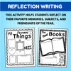 My Favorite Things and The Best Books reflection pages about favorite memories and subjects