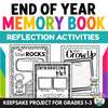 End of year memory book and reflection activities keepsake project for grades 1 to 3