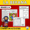 La Befana Christmas in Italy activity pack for grades 2 to 4 with reading passage, color by number and word search