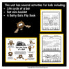 Life cycle of a bat sequencing activity and a Batty Bats flip book with a mammals word bank page
