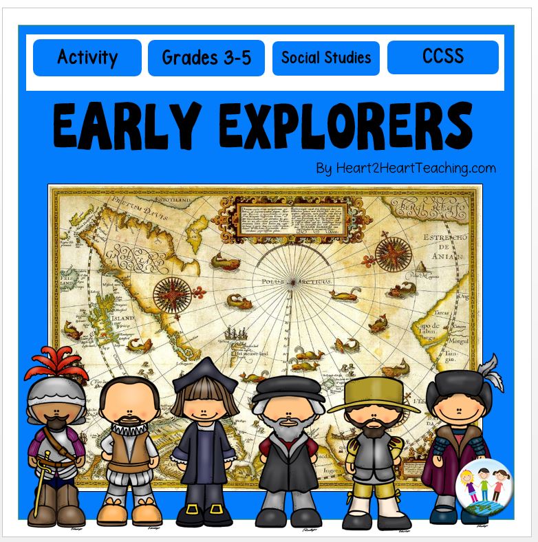 Early European Explorers #1: Cabot, Balboa, de Soto, Columbus, Hudson, Cartier, Leon