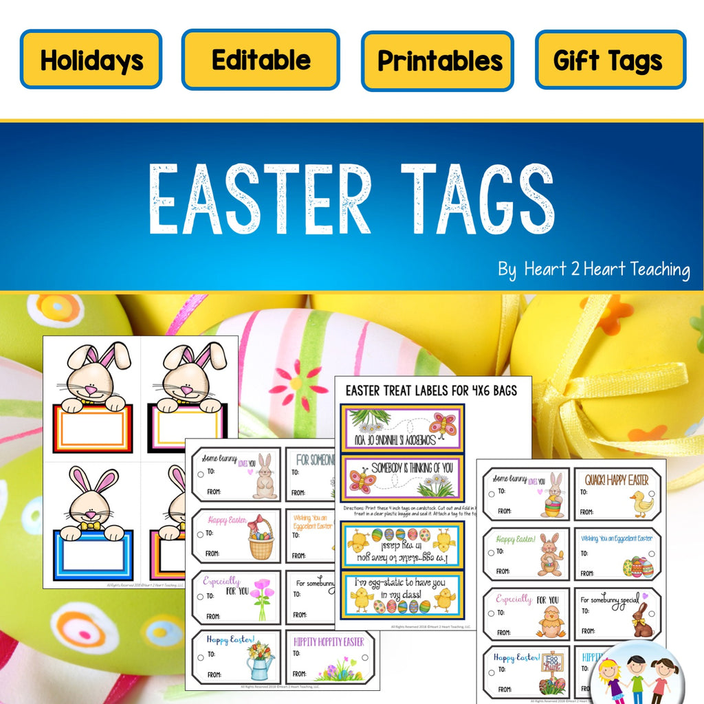 Easter Treat Bag Tags, Gift Tags, and Labels – Heart 2 Heart Teaching easter-treat-bag-tags-gift-tags-and-labels-heart-2-heart-teaching