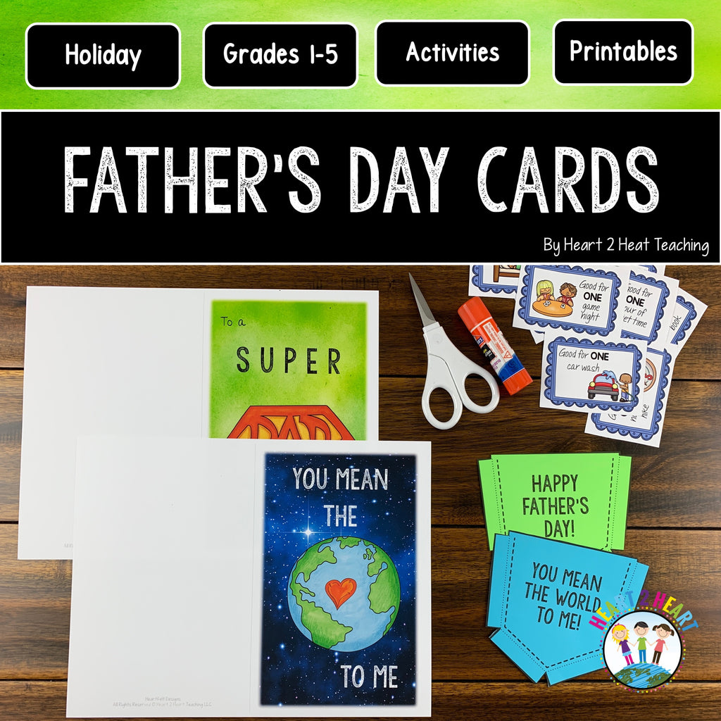 Happy Father's Day Cards and Coupon Pack