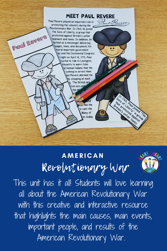 Revolutionary War Unit with Articles, Activities & more