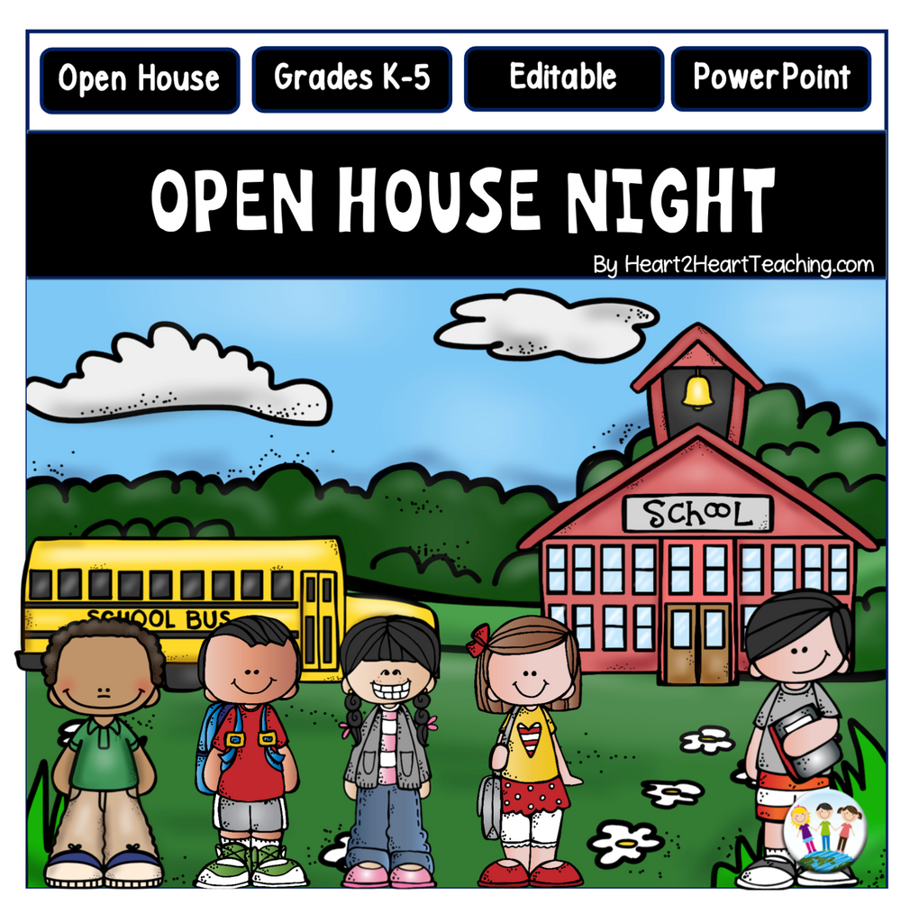 Open House PowerPoint and Meet the Teacher Night Activities (Study Buddy Design)