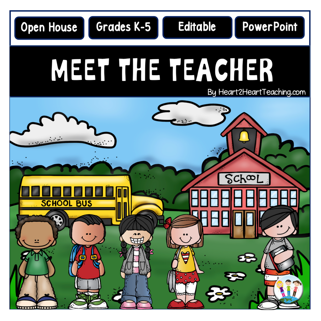 Open House PowerPoint: Meet the Teacher Night (Country Schoolhouse Design)