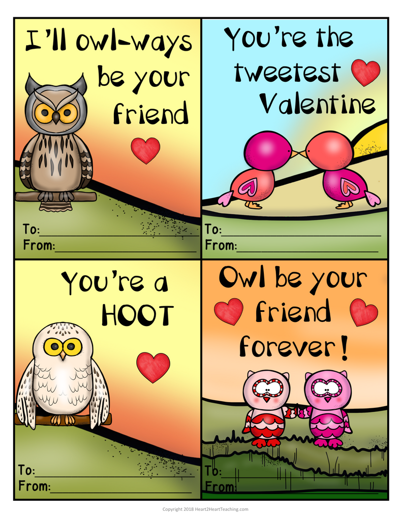 Happy Valentine's Day Cards Freebie