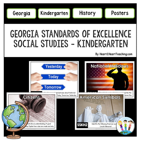 Georgia Standards of Excellence Kindergarten Social Studies Posters ...