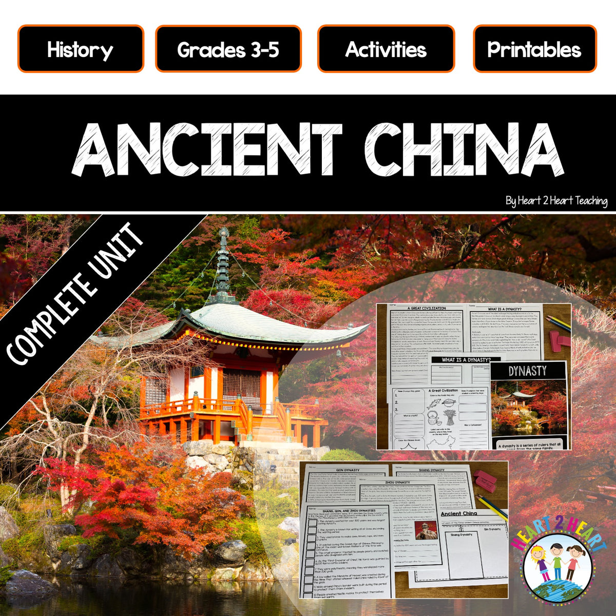Ancient China Complete Unit with Passages, Activities, Vocabulary, and ...