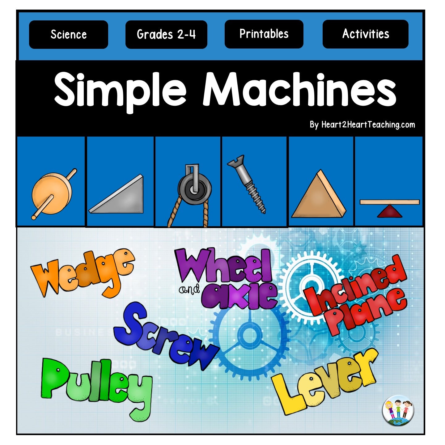 Wedge Simple Machine Clipart