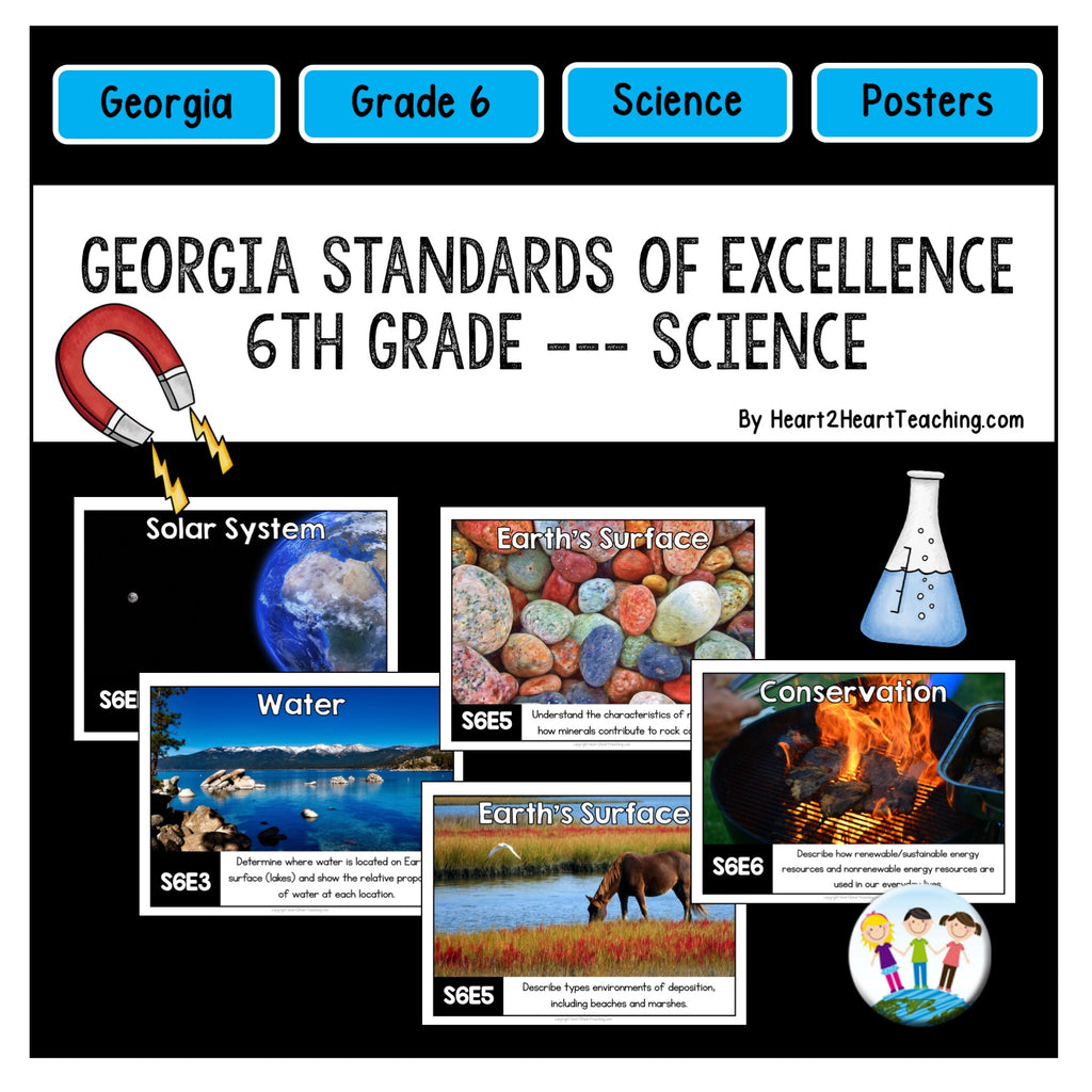 Georgia Standards of Excellence 6th Grade Science Posters – Heart