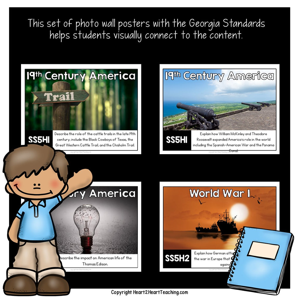 Georgia Standards of Excellence 5th Grade Social Studies Posters