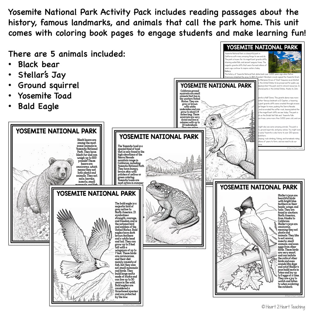 Yosemite National Park Coloring Pages