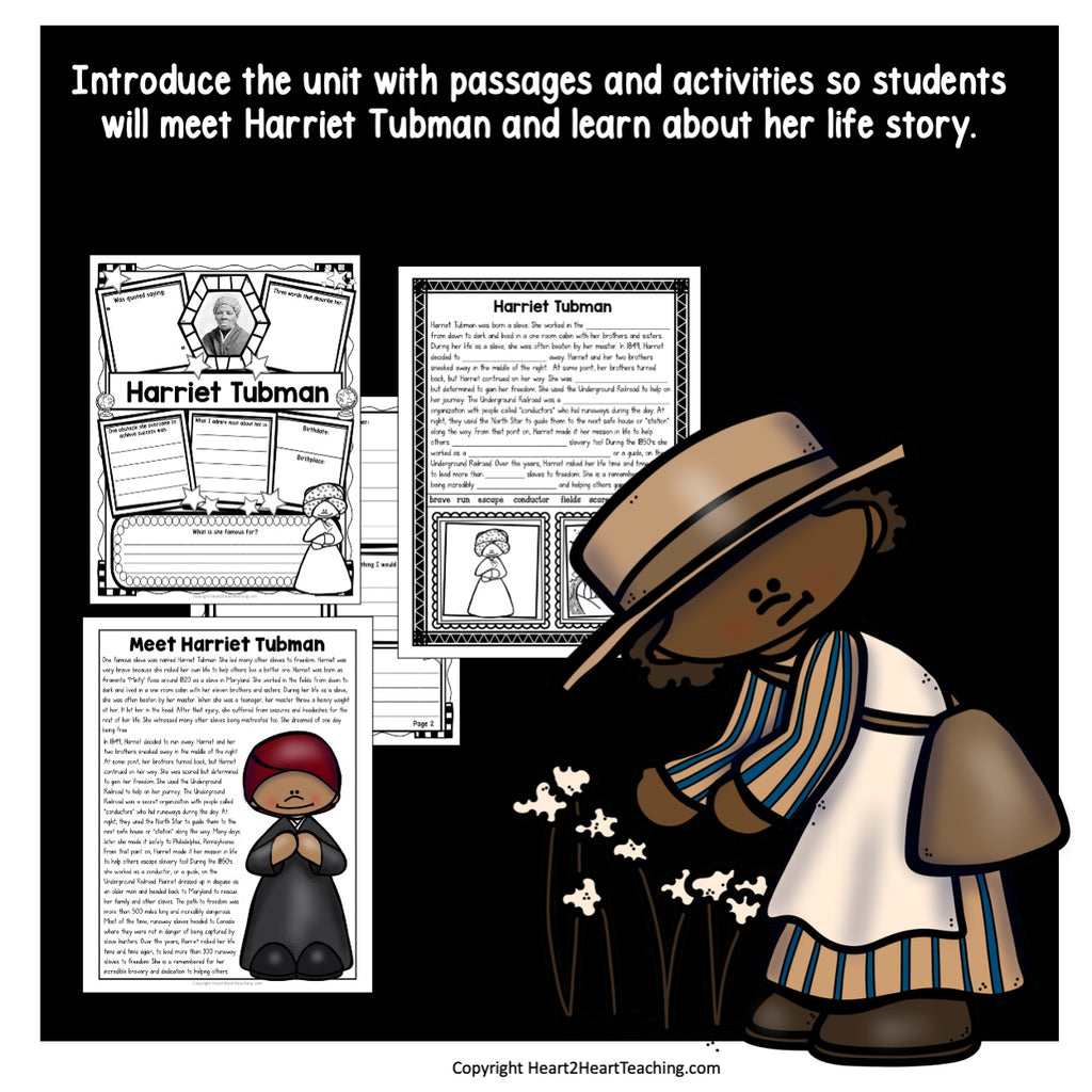The Life Story of Harriet Tubman Activity Pack
