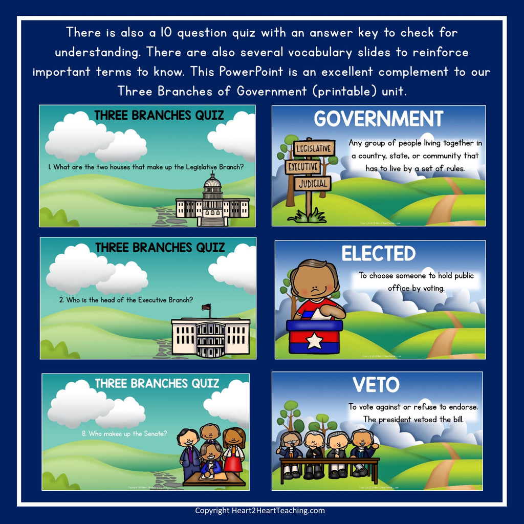 Three Branches of Government PowerPoint