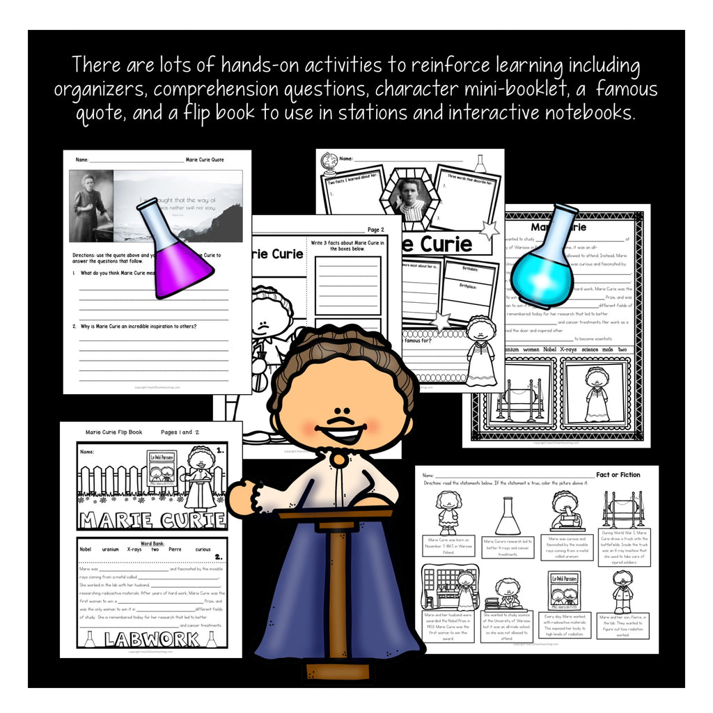 The Life Story of Marie Curie Activity Pack