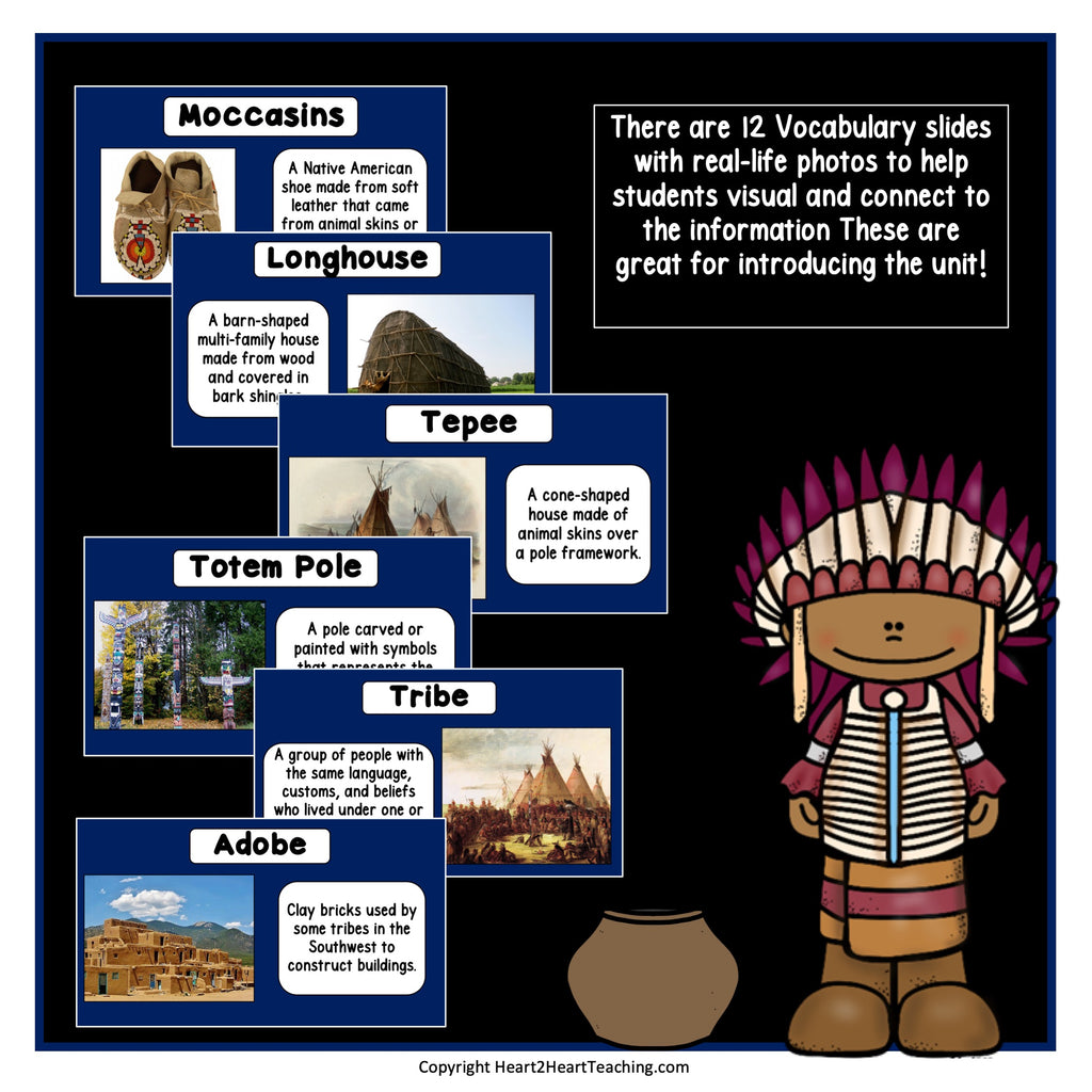 Native Americans PowerPoint for 7 Different Regions