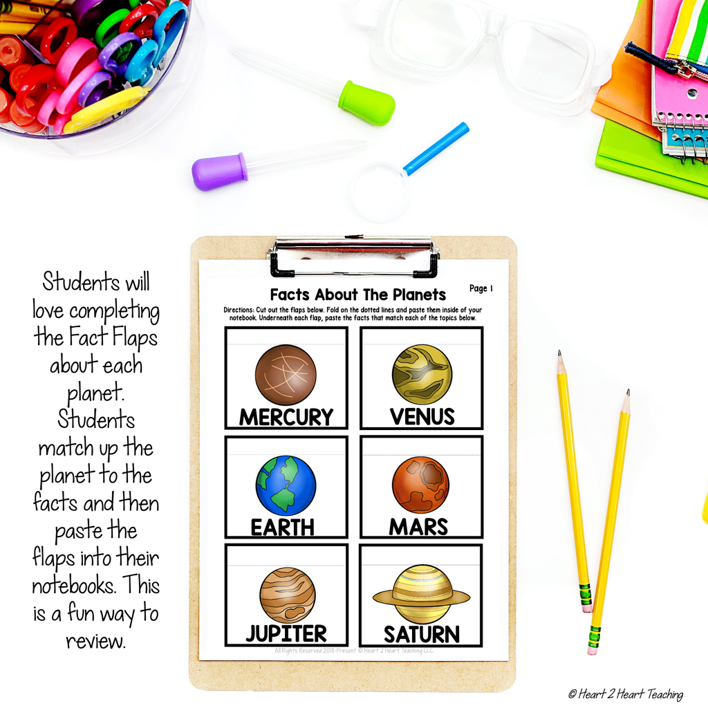 Let's Explore Our Solar System Activity Pack – Heart 2 Heart Teaching