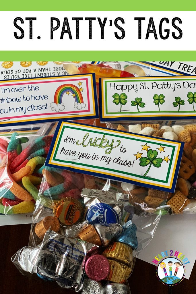St. Patrick's Day Treat Bag Tags and Toppers