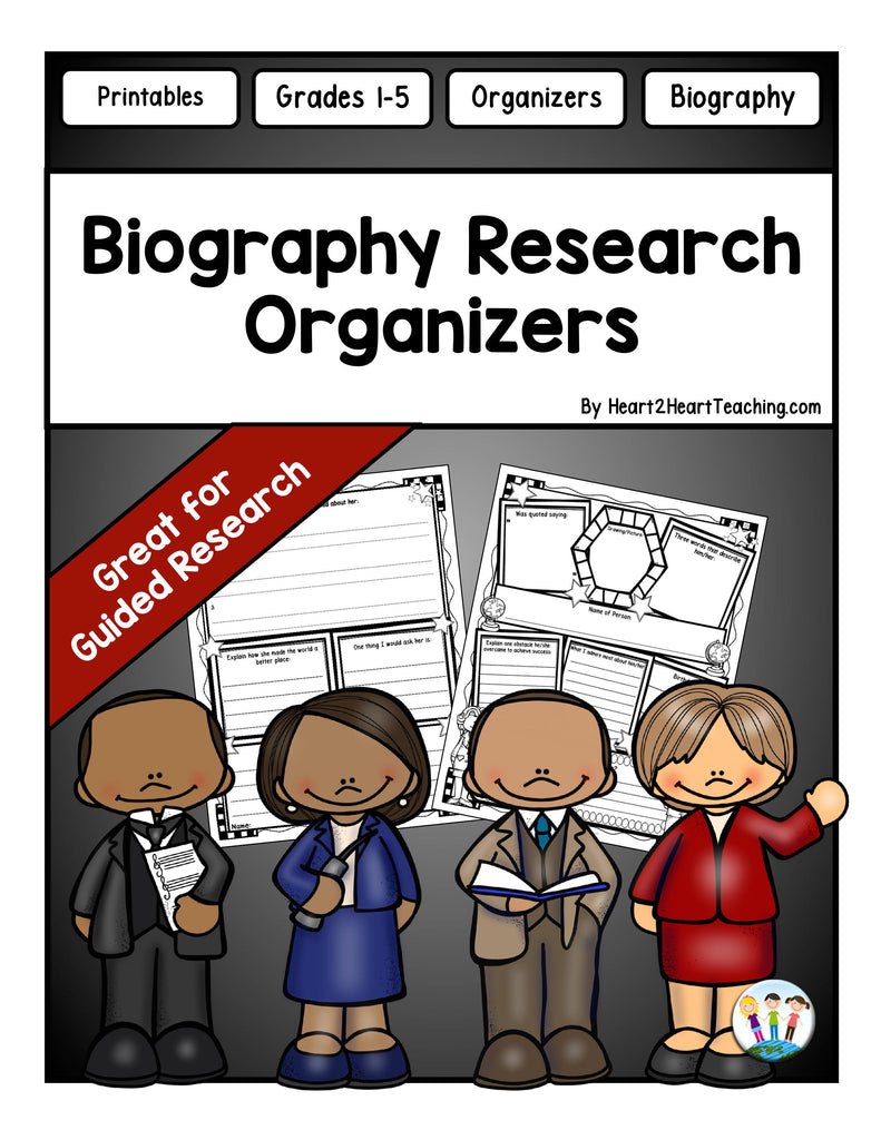 Biography Research Organizers Freebie