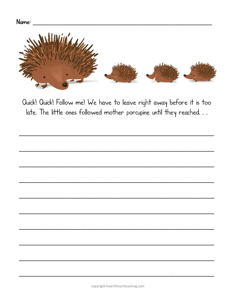 Spring Story Starters Writing Prompts Freebie