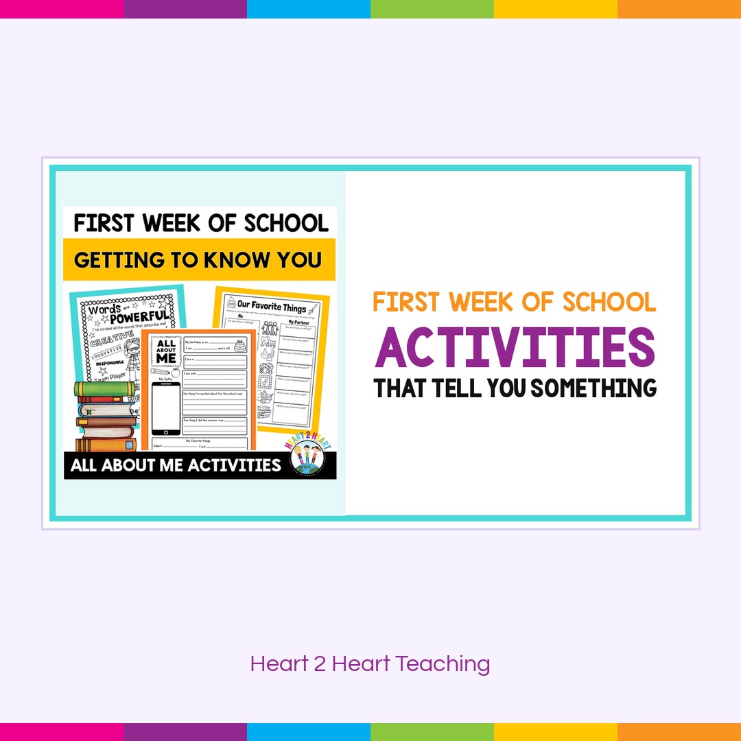 First Week of School Activities That Tell You Something About Your Students