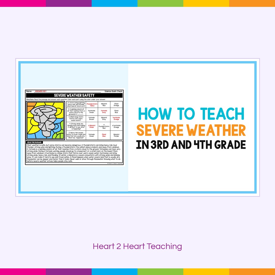 How to Teach Severe Weather to 3rd and 4th Graders