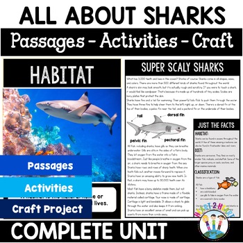 All About Sharks Craft and Activity Pack