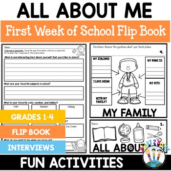 All About Me Flip Book: A FUN Back to School Activity