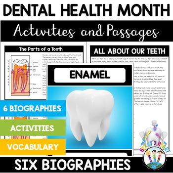 Dental Health Month Activities: Our Bones & Teeth, and the Parts of a Tooth