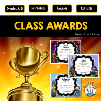 End of the Year Class Awards and Character Traits Awards