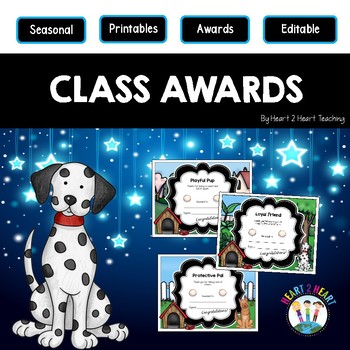 End of the Year Class Awards Lovable Dogs