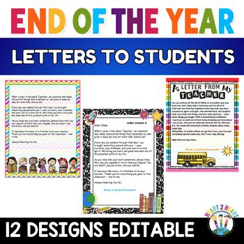 End of Year Letter to Students: Send a Special Goodbye Note Home!