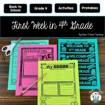 First Week of School Activities for 1st Grade
