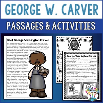 George Washington Carver Unit with Articles, Activities, and Flip Book