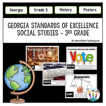 Georgia Standards of Excellence 3rd Grade Social Studies Posters