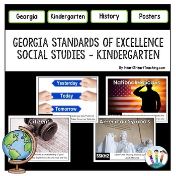 Georgia Standards of Excellence Kindergarten Social Studies Posters