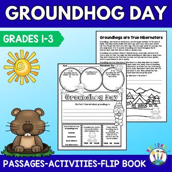 Groundhog Day Activity Pack with Passages, Activities, and Flip Book