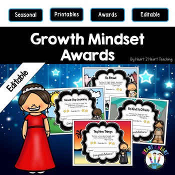 Growth Mindset End of the Year Class Awards