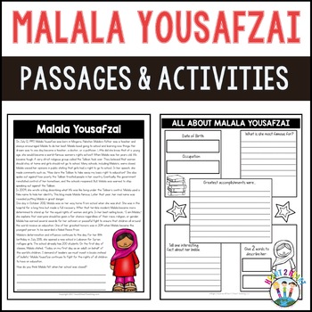 The Life Story of Malala Yousafzai Activity Pack